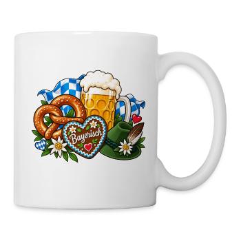 Bayerische Gemütlichkeit Volksfest - Tasse - Weiß - Rechts