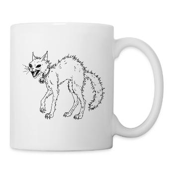 Yoru Neko – Schwarz - Tasse - Weiß - Rechts