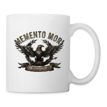 Römer Memento Mori Adler Banner - Tasse - Weiß - Rechts