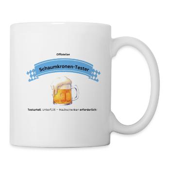 Schaumkronen Tester Bier - Tasse - Weiß - Rechts