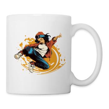 B-Girl Grafik - Tasse - Weiß - Rechts
