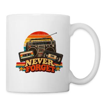 Vergessen Sie niemals die Retro-Kassette - Tasse - Weiß - Rechts