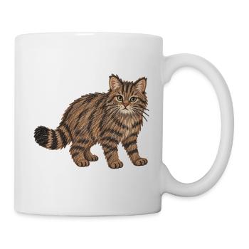 Europäische Wildkatze - Tasse - Weiß - Rechts