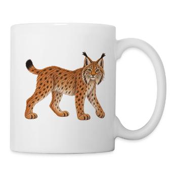 Luchs - Tasse - Weiß - Rechts