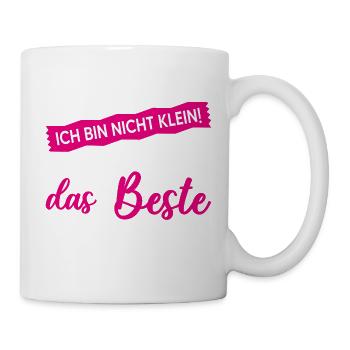 Nicht Klein Beste Reduziert Lustiger Spruch Frau - Tasse - Weiß - Rechts