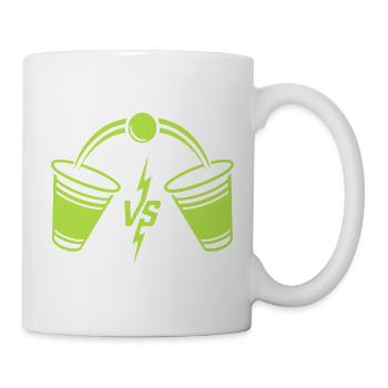 Beer Pong Duell - Tasse - Weiß - Rechts