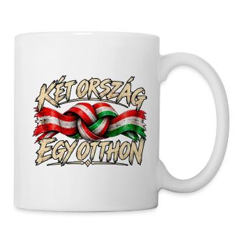 Ungarn Österreich – We Are Family - Tasse - Weiß - Rechts