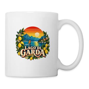 Lago di Garda Retro - Tasse - Weiß - Rechts