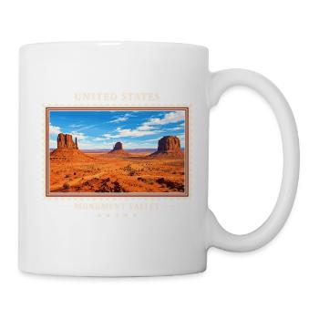Vereinigte Staaten Monument Valley Vintage Reisema - Tasse - Weiß - Rechts