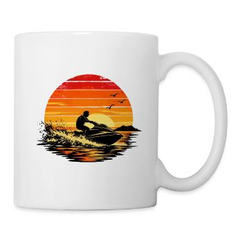 Sunset Jet Ski Escape - Tasse - Weiß - Rechts