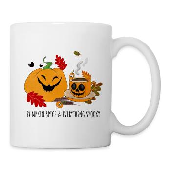 Pumpkin Smile Cozy Cup Halloween - Tasse - Weiß - Rechts