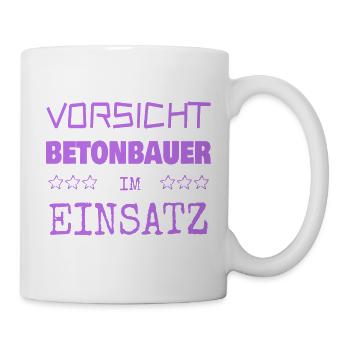 Beruf Betonbauer - Tasse - Weiß - Rechts