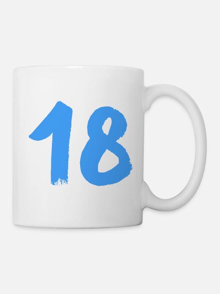 18- - Tasse - Weiß