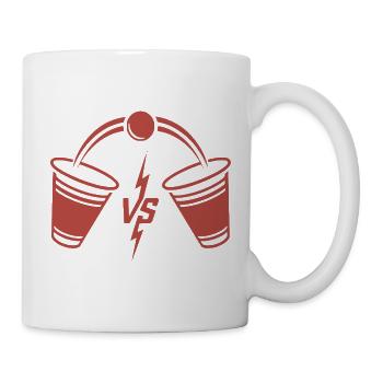 Beer Pong Duell - Tasse - Weiß - Rechts