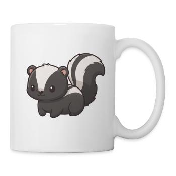 Stinktier - Tasse - Weiß - Rechts