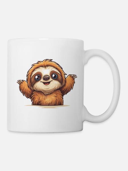 Flausch Sloth - Tasse - Weiß