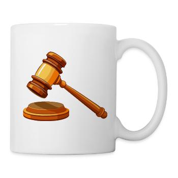 Richter am Gavel Court - Tasse - Weiß - Rechts