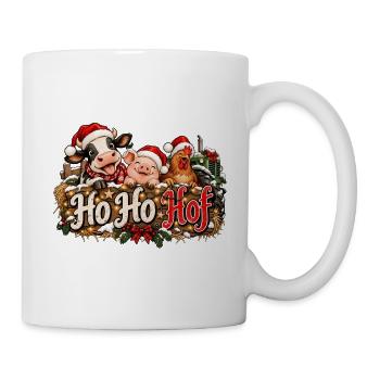 Weihnachten Landleben Ho Ho Hof Landwirtschaft  - Tasse - Weiß - Rechts