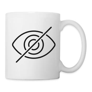 Symbol der Hidden Eye Privacy Line - Tasse - Weiß - Rechts