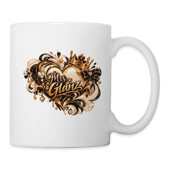 Mrs Glanz Goldener Glamour - Tasse - Weiß - Rechts