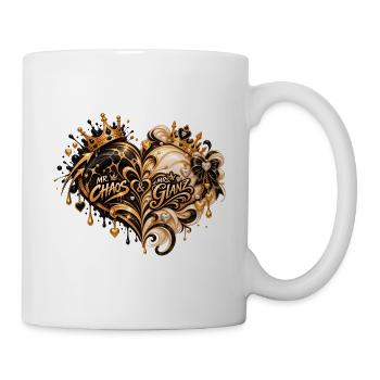 Chaos & Glanz Herzgold Fusion - Tasse - Weiß - Rechts