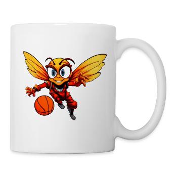 Biene Basketballer - Tasse - Weiß - Rechts