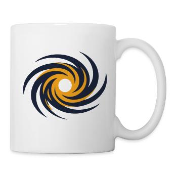 Galaxie Schwarzes Loch Logo - Tasse - Weiß - Rechts