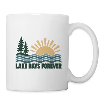 Lake Days Forever - Tasse - Weiß - Rechts