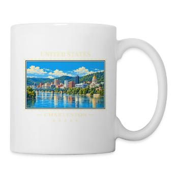 Vereinigte Staaten Charleston West Virginia - Tasse - Weiß - Rechts
