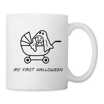 My First Halloween – Süßes  Baby im Kinderwagen - Tasse - Weiß - Rechts