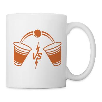 Beer Pong  - Tasse - Weiß - Rechts