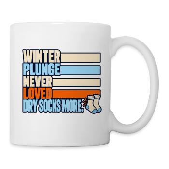 Winter Sprung Kaltwasser-challenge Schwimmfinisher - Tasse - Weiß - Rechts