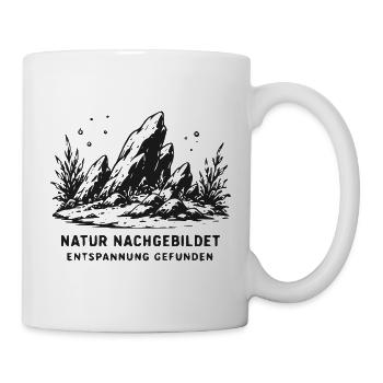 Naturnachgebildete Felslandschaft - Tasse - Weiß - Rechts