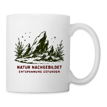 Natur Nachgebildet Entspannung Gefunden - Tasse - Weiß - Rechts