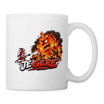 Ich manage Feuerchaos - Tasse - Weiß - Rechts