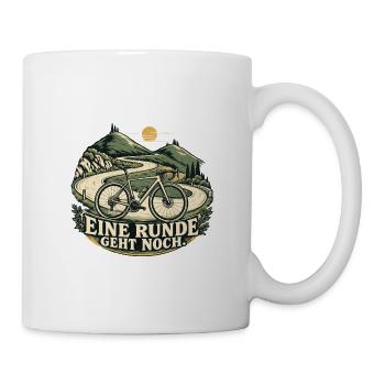 Eine Runde geht noch Fahrrad - Tasse - Weiß - Rechts