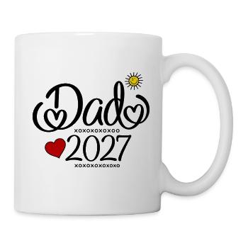 Dad 2027 - Geschenk für Väter - Tasse - Weiß - Rechts