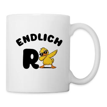 Coole Dabbing Ente Zum Ruhestand Und Endlich Rente - Tasse - Weiß - Rechts