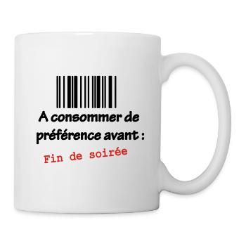 T-shirt Humour célibataire : A consommer - Mug blanc - blanc - Droite