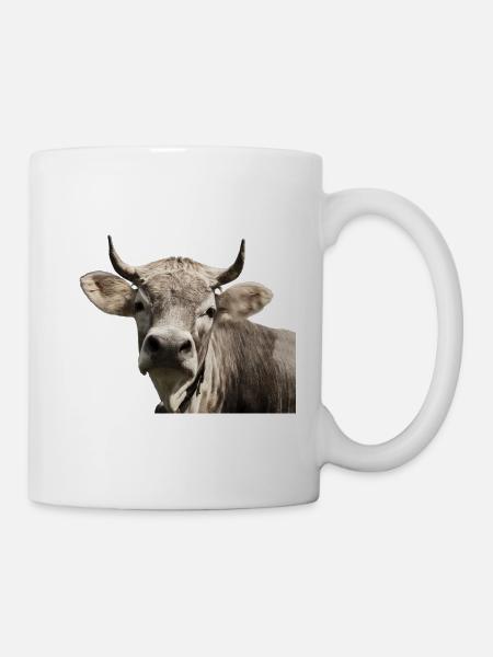Die Kleine Hochnase-Kuh - Tasse - Weiß