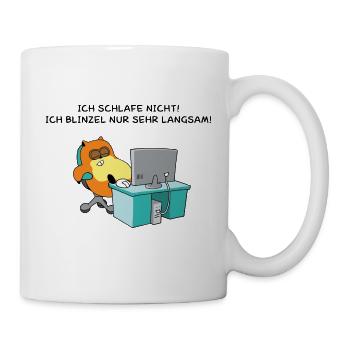 Hamster Blinzel - Tasse - Weiß - Rechts