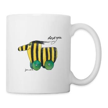 Janosch Tiger Duck Love You - Mug - white - Right