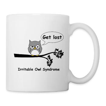 Irritable owl syndrome - Mug - white - Right