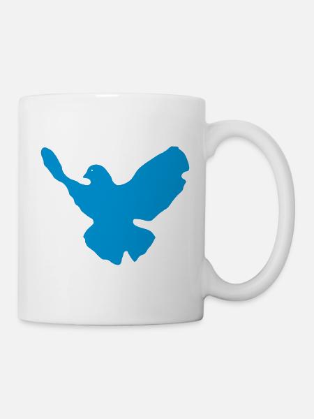Friedenstaube - Tasse - Weiß
