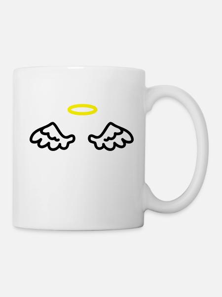 Engelsflügel - Tasse - Weiß