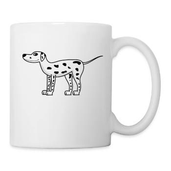 Süßer Dalmatiner - Tasse - Weiß - Rechts