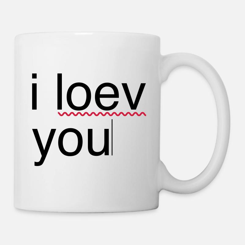 i love you error - Mug - white