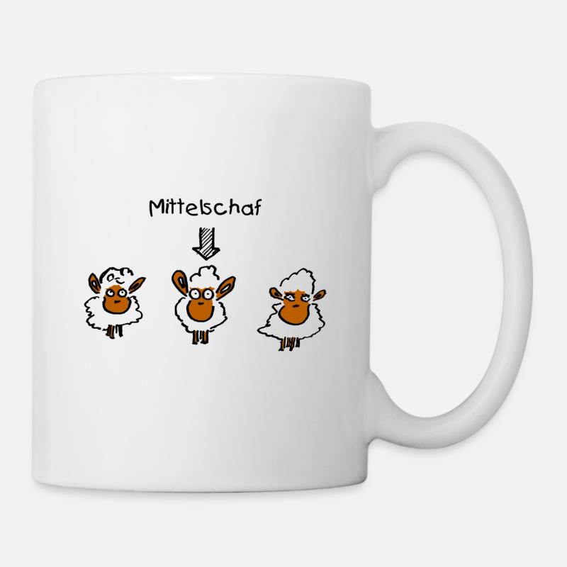 Mittelschaf - Tasse - Weiß