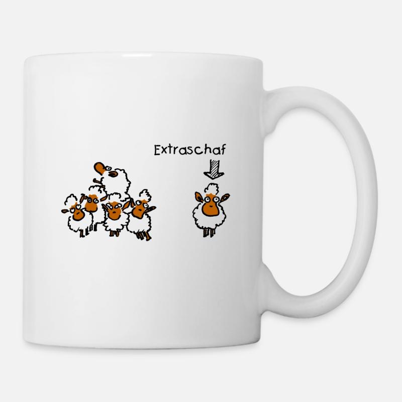 Extraschaf - Tasse - Weiß