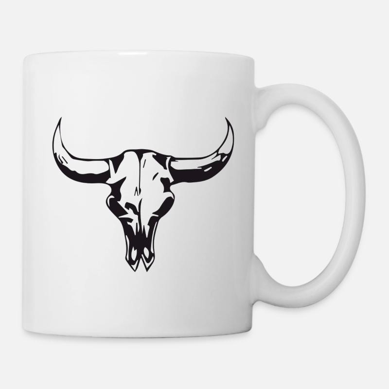 cowskull - Tasse - Weiß
